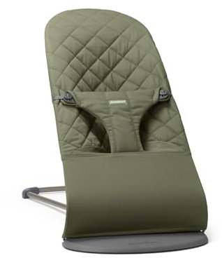 BabyBjörn Babywippe Bliss, Gewebe, Klassische Steppung, Dunkelgrün