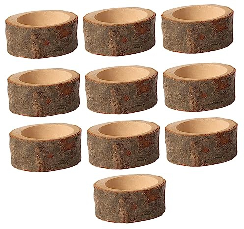 GOOHOCHY 10pcs Wooden Branch Stake Candle Holders Votive Tealight Holders for Wedding Home Christmas and Valentine's Day Decorations Creative Design for Parties and Banquets