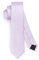 HISDERN Lilac Tie Silk Skinny Tie Slim ties For Men Solid NeckTie Classic Formal Tie For Business Wedding(6cm)