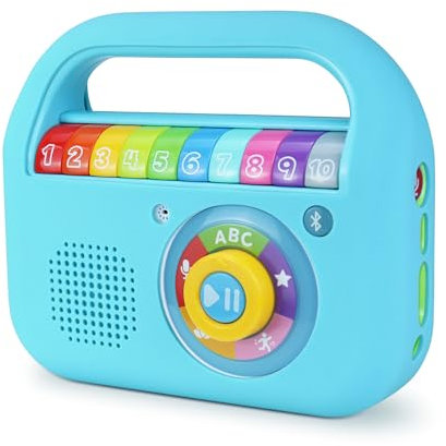Housse Compatible avec VTech Music'Kid Baladeur Musical Enfant, Coque en Silicone Compatible avec VTech Enceinte Bluetooth Enfant, Bleu