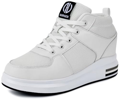 GURGER Scarpe da Ginnastica con Zeppa da Donna Sportive Fitness Traspiranti Sneakers