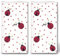 20 einzelne Taschentücher Tiermotive Marienkäfer und Punkte. 2 Packungen mit 10 einzelnen Papiertaschentücher bedruckt als Geschenk.