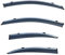 JBJXFAMAY Fensterblenden Lüftungsblenden Windabweiser Regenschutz Für Mercedes Für Benz C Klasse MK3 W204 2007-2014 Auto-Windabweiser für Fenster(PS-Beschichtung)