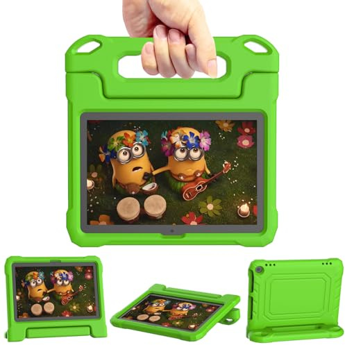 8 inch Case for Kids, Not for Xiaomi Huawei iPad Tablet, with Handle Stand for 8 Tablets - Green
