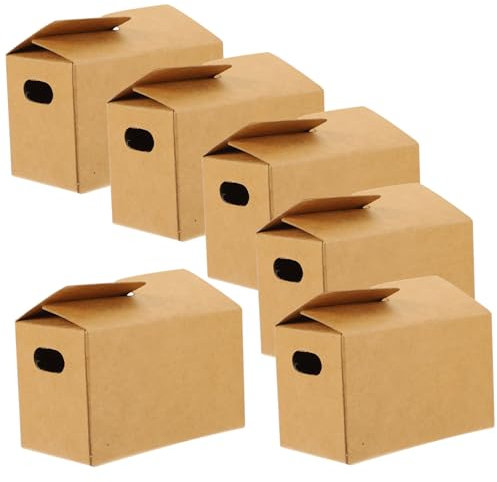 ibasenice 10 Stück Box Puppenhaus Karton Das Puppenmöbel Puppenhausmöbel Puppenhausmöbel Puppe Mini Boxen Mini Hausmöbel DIY Boxen Kraftpapier