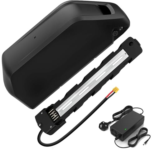48V 25Ah Ebike Battery (with 3A Fast Charger) High Capacity Electric Lithium ion Bike Battery Long Range Down Tube Removable Bicycle Batteries for 48V Max 1500W 1000W 750W 500W 250W Motor