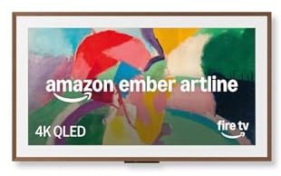 Amazon Ember Artline 65 mit Fire TV (neueste Generation), 4K Ultra HD QLED Smart TV und Kunstgalerie, individuelle Rahmen, HDR10+, Sprachsteuerung mit Alexa - Nussbaum