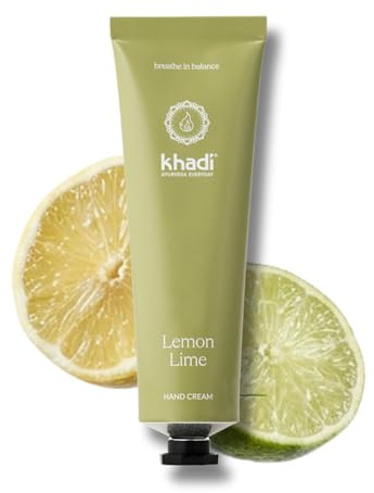 khadi Lemon Lime Bodylotion, ätherische Feuchtigkeitspflege Zitrus, 150 ml | Körperlotion mit Limette, Zitrone & Bergamotte, zieht schnell ein, spendet Feuchtigkeit, 100% zertifizierte Naturkosmetik