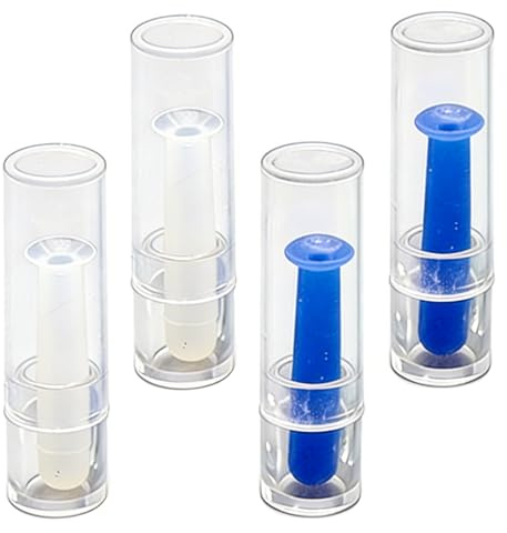 MKEAWWU Applicatore Lenti A Contatto, 4 Ventose Per Lenti Rigide Rgp E Ortho-K, 2 Blu E 2 Trasparenti, Lunghezza 2,8Cm