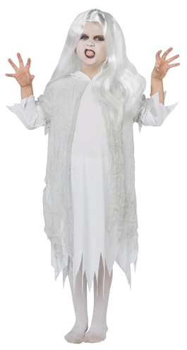 Rubie's Official Ghostly Spirit Halloween Childs Costume & Wig, Haunting Ghost Ghoul