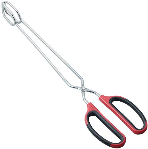 HINMAY Extra lange Scherenzange, 40,6 cm, Edelstahl, Grillzange