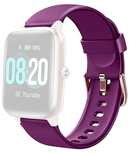 Delvfire Cinturino di ricambio per smartwatch (19 mm) compatibile con Blackview, Fitpolo, GRV, Letscom, Letsfit, Lifebee, Lintelek, Teminice, Tensky, Toobur, Umidigi, VeryFit, VeryFitPro, Willful,
