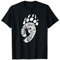 Tatouage Patte d'ours Tribal Grizzly Noir Papa Momma T-Shirt