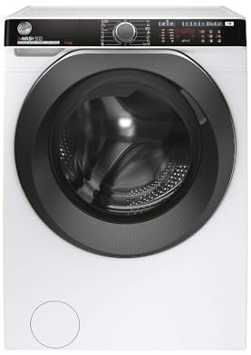 Hoover - H-WASH 500 HWP 414AMBC/1-S, Lavadora 14 kg, 1400 rpm, Motor inverter, Función Vapor, WiFi, Bluetooth, Alexa y Google Home, 15 ciclos