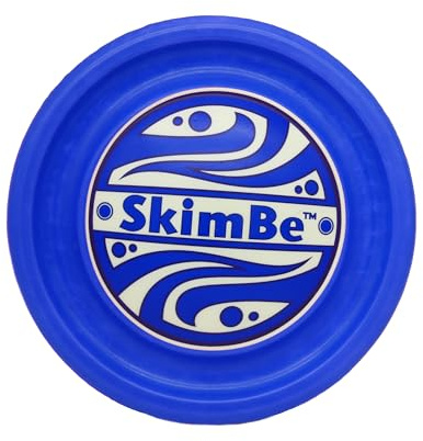 SkimBe® Disc Toy – Skimming Disc for Pool, Beach & Summer Games – Water Skimming Toy for Kids & Adults – Durable Floating Toy for Pool, River and Backyard, Party Fun, Swim & Outdoor Water Play (Blue)