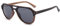 WOODONLY Pilotenbrille Holz Polarisierte Sonnenbrille - Mode Stil Hölzerne Sonnenbrille mit Bambus Etui für Herren und Damen Perfekte Geschenke (Walnuss+Ebenholz)
