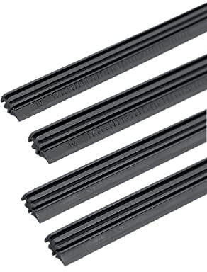 Tuokay, 26'' Auto Scheibenwischer, Spezial Gummistreifen für Flachbalkenwischer, 2er * 2 Größe (650mm/ 500mm) für 2 Frontscheibenwischer
