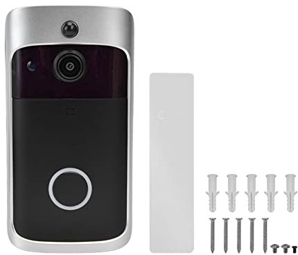 1080P Video Doorbell, V5 Smart WIFI Video Doorbell, HD Video Doorbell 2.4GHz 720P Night Vision Easy Installation Wireless Motion Detection Doorbell for Home
