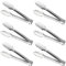Serving Tongs,Buffet Tongs, ACAUTO Stainless Steel Food Tong Serving Tong Small Serving Tongs Stainless Steel Mini Appetizer Tongs (23 CM(6 Pack))