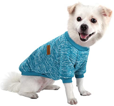 HuaLiSiJi Hundepullover Grosse Hunde Hundepullover Französische Bulldogge, Warm und Leicht, Mit Einer Weichen Textur, Elastizität Leicht zu Tragen (Blau, 3XL)