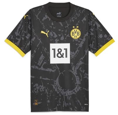 PUMA PUMA BVB 770612-02 Away Jersey Replica T-Shirt Unisex Black Größe M