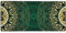 Mandala-Stil, florales Kreis, Antik-Wirbel, bedrucktes Gaming-Mauspad (90 x 39 cm), großes Büro-Schreibtischunterlage, Desktop-Dekoration, Laptop, Tastatur-Pad