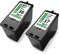 Eurotone 2er Set Tintenpatronen kompatibel für Lexmark 36XL 18C2170E 37XL 18C2180E ersetzt Z2400 Z2410 Z2420-1x Black & 1x Color