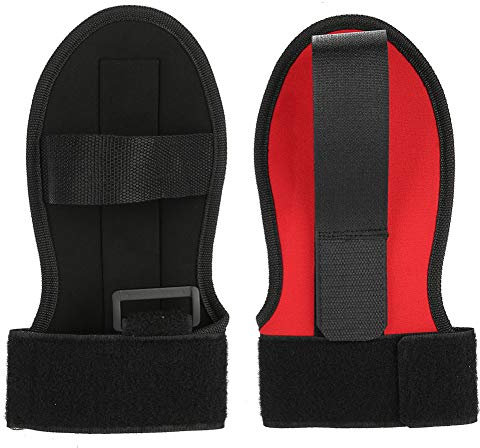 Ayudas Para El Entrenamiento De Fuerza De Agarre, Guante De Dedo Negro, Guantes Fijos Auxiliares, Equipo De Entrenamiento De Rehabilitación, Puño De Mano(Velcro type)