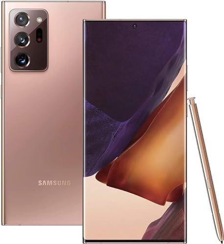 Samsung Galaxy Note 20 Ultra 5G (SIM Unique + eSIM) 128 Go Brun Marron Débloqué (Reconditionné)