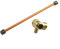 SPORTARC Valvola di ritegno del compressore d'aria e tubo, tubo di scarico da 200 mm con valvola di ritegno filettatura maschio a 3 porte, parti di ricambio per compressore d'aria