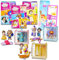 Disney Prinzessin Mini-Puppen-Spielset für Mädchen – Bündel mit 3 Disney Prinzessinnen-Comic-Figuren mit Rapunzel, Die Schöne und das Biest, Aladdin plus Aufklebern | Disney Prinzessin perfekte Paare