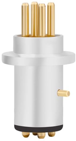 Aliaga 1 Stück Vergoldeter DIN-Stecker für Plattenspieler, Tonarm, 4-Poliger DIN-Stecker, Ersatzteile, Zubehör für REGA Linn ROKSAN Project Grace