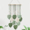 YATOSEEN Makramee Wandbehang, Blättern Boho Wanddekoration Makramee Wandteppich Handgefertigtes Makramee Blatt mit Haken für Schlafzimmer, Wohnzimmer, Kinderzimmer, Restaurant