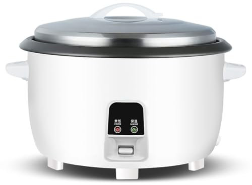 MGHRUE Aislamiento Automático para El Hogar del Hotel Y Olla Arrocera con Revestimiento Antiadherente, Olla Arrocera Comercial De Gran Capacidad, Olla Arrocera Eléctrica Inteligente Multifunción,45L