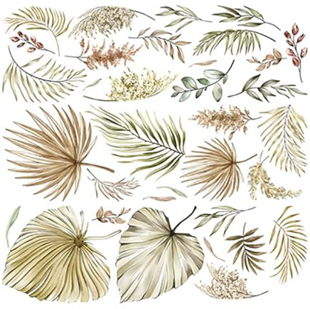 Wandtattoo Boho-Stil - Selbstklebende Wandsticker für Schlafzimmer, Wohnzimmer und Bad - Wandtattoo Wohnzimmer Pflanzen für Eine Auffallende Wanddeko