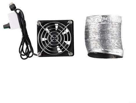 High Performance Smoke Absorption Fan with USB Connection and Variable Speeds Suitable for Various Applications (Fan plus 1m pipe)