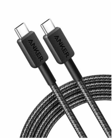 CABLE ANKER 310 USB-C A USB-C CABLE TRENZADO 1,8M 240W NEGRO