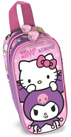 Karactermania Sanrio Hello Kitty Playful-Astuccio 3D Doppio, Rosa, 22 x 10 cm