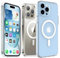 1 custodia trasparente HD compatibile per Apple iPhone 13 e 13 Pro, protezione militare, compatibile con ricarica wireless, Magsafe facile installazione, tocco morbido.
