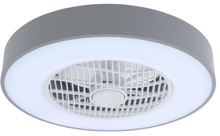 KAPIPALA 22 Zoll Deckenventilator mit Beleuchtung und Fernbedienung Breitspannung Leise 6 Geschwindigkeiten Timing Deckenleuchte Fan Dimmbare Erhältlich im Sommer und Winter