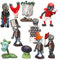 DKLQXCE Plants vs Zombies Toys, 10 Pcs Zombies Figuras, Decoración Para Tartas, Juguetes Zombies, Juego Personajes Juguetes, Mini Juego Decoración de Personajes, Regalo de Cumpleaños