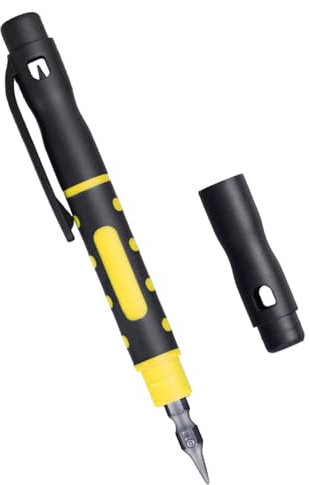 baojielai 4 in 1 Pen Shaped Pocket Screwdriver Set Portable Multipurpose Double Ended Magnetic Screwdriver for Home Repair Tool