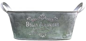 Flower Pot Metal Iron Plant Pot Holder Large Fence Handrail Balcony Garden Bucket Planter for Indoor Outdoor