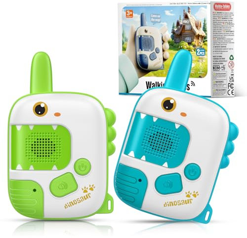 Walkie Talkie Kinder ab 3 4 5 6 7 8 Jahre, Funkgerät Kinder Dinosaurier Spielzeug ab 3-8 Jahren Junge Woki Toki Geschenk Junge Kind 3-8 Jahre Walky Talky Kinderspielzeug Kids Toys