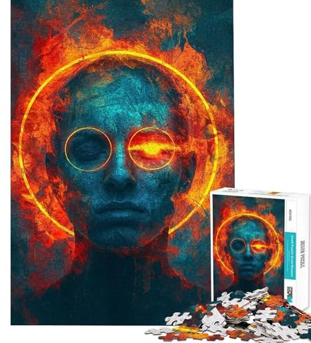 Puzzle für Erwachsene 1000 Teile Alien-Cyborg-Puzzle für Erwachsene Spielzeug Wanddekoration Präzisionsschnitt Weihnachts- und Geburtstagsgeschenk (Größe 38x26cm)