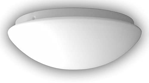Plafonnier LED rond Ø 20 cm en verre opale mat, beau lampadaire LED avec fermeture à baïonnette