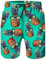 Loveternal Herren 3D Badeshorts Freizeitshorts Ananas Grafik Strandshorts Kurze Schnelltrocknend Casual Badehose Blau M