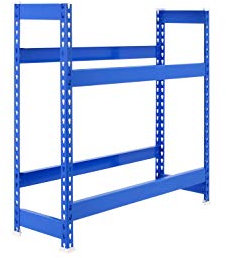 Simonrack Getränkekistenregal 1000 x 1010 x 300 mm, 2 Ebenen, 100 kg Tragkraft/Ebene, BLAU, 1000x1000x300 mm, 8435104962411