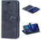 Mulbess Handy-Hülle für Huawei Y7 2019 Schutzhülle, Magnet Handyhülle Leder, Flip Wallet Cover, Kartensteckplatz, Vintage Dunkel Blau