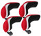 Perfeclan 4X Golf Club Rescue Headcover Hybrid Utility Head Head Cover con Etiqueta No. - Rojo